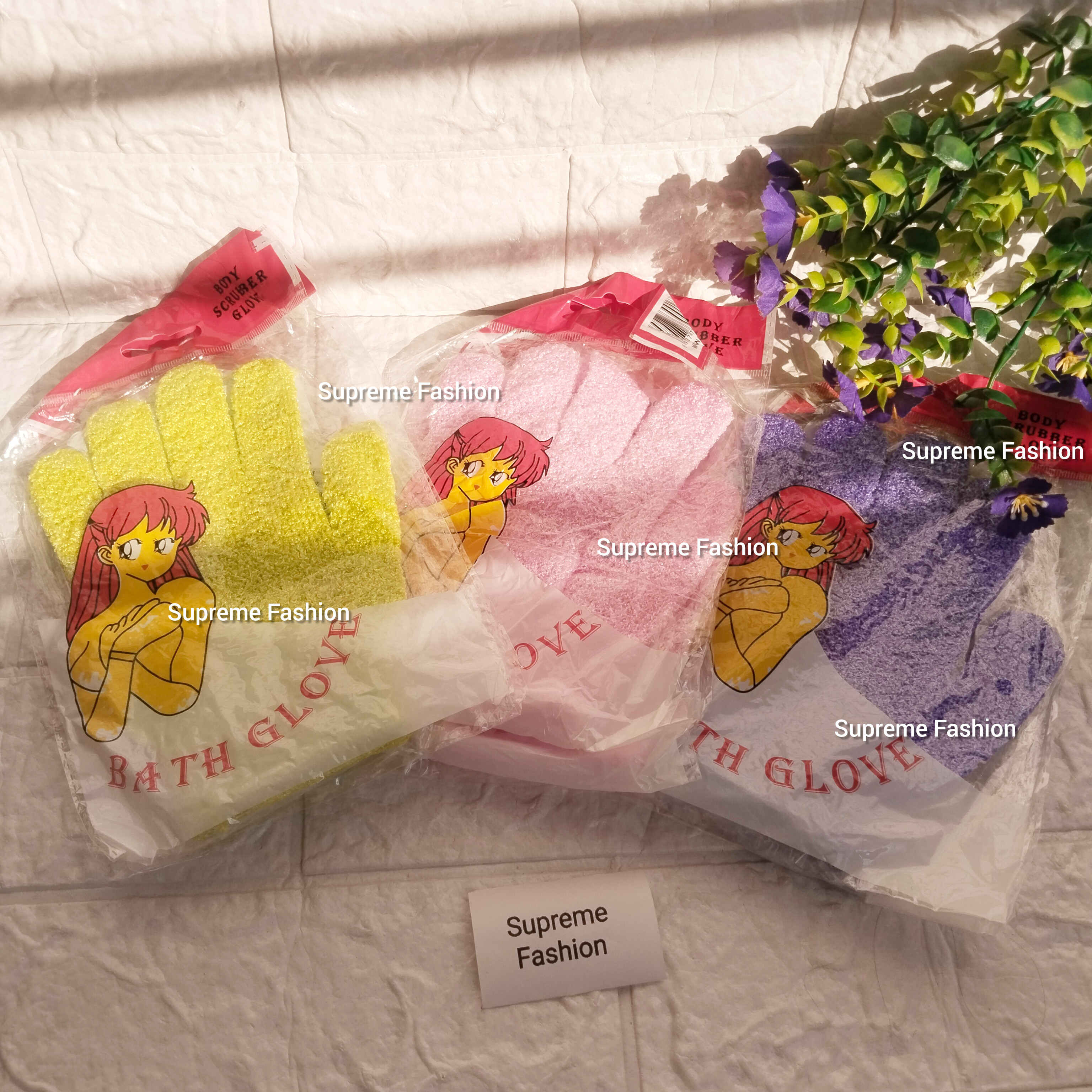 Exfoliating Bath Gloves 2pcs